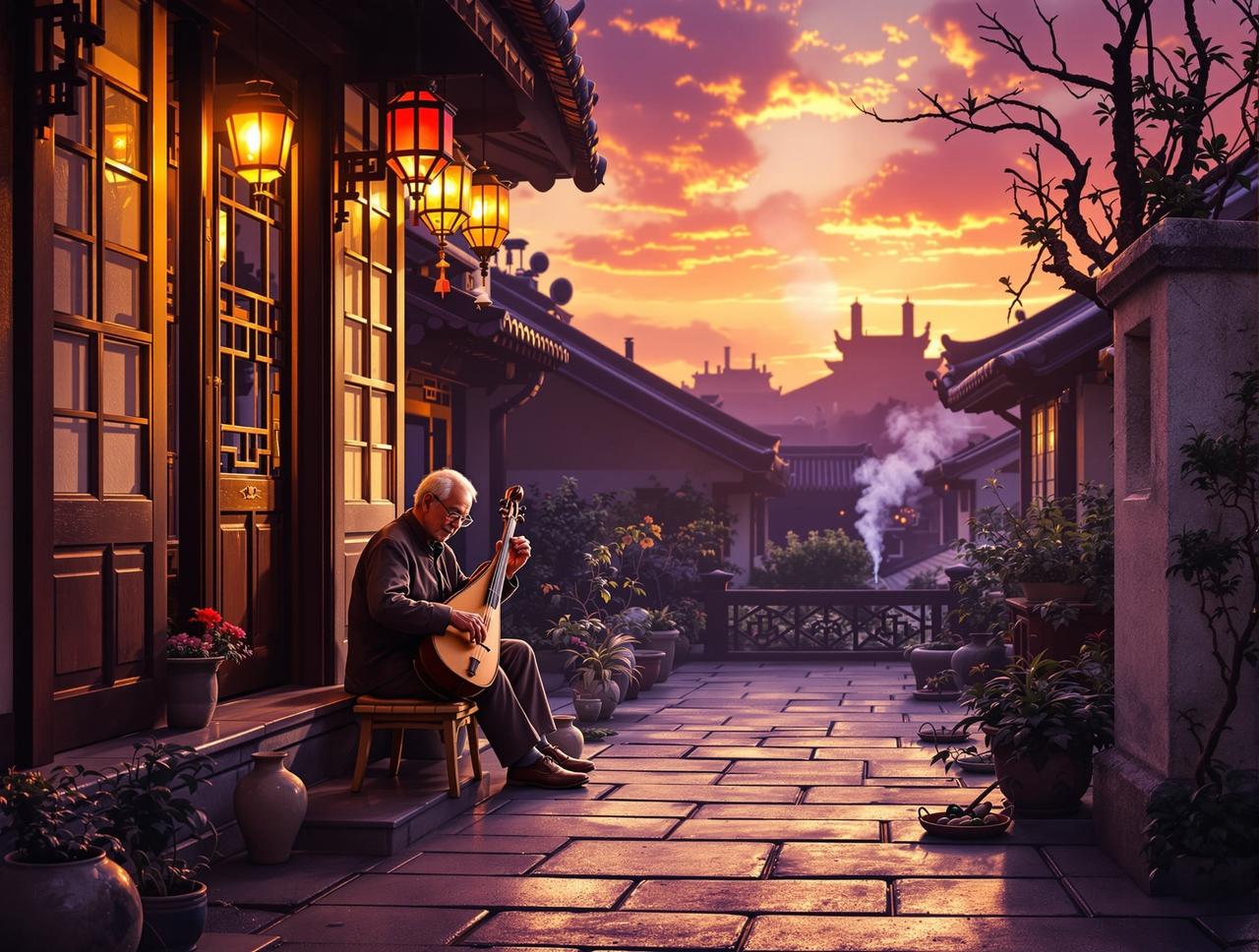 爷爷的二胡声 - 八哥网 爷爷的二胡声